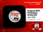 Original NPD Parteitagsanstecker 2006