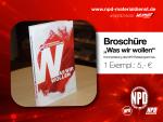 NPD Broschüre "Was wir wollen"